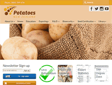 Tablet Screenshot of potatoesnz.co.nz